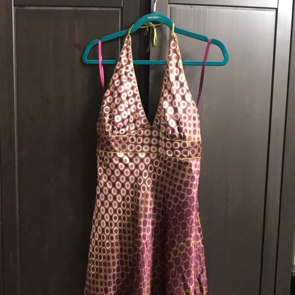 BCBG sz 12 halter style party dress!